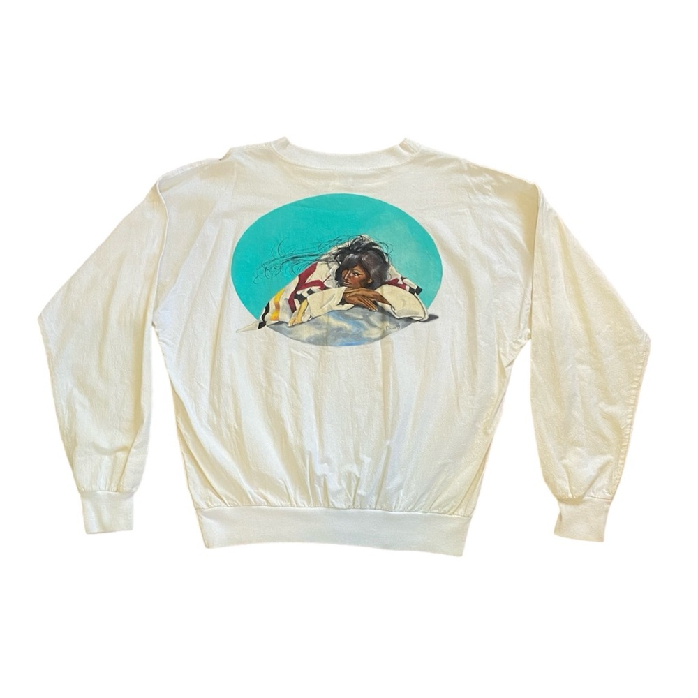 RARE Hand-painted Native American Design Pullover